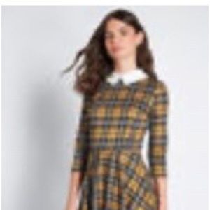 Perfectly Proper Knit A-line Swing Dress